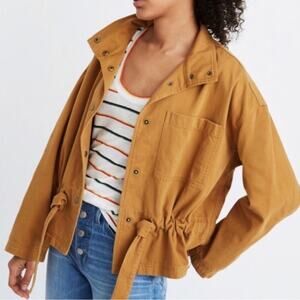 Madewell Southlake Military Jacket Honey brown size small
